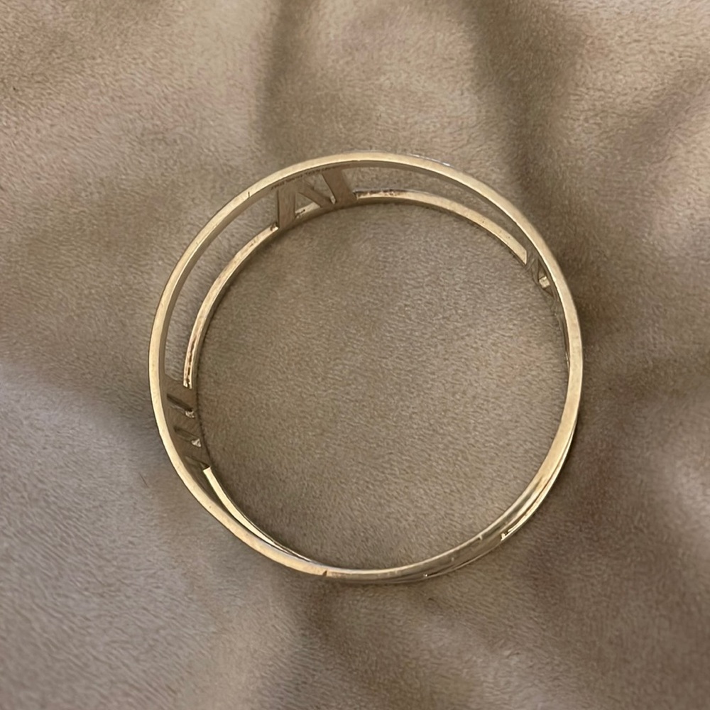 Tiffany & Co. - Authentic Sterling Silver Roman Numeral Bangle - Atlas